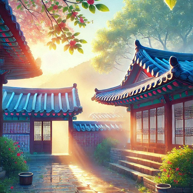 Free ai generated buddha shrine illustration