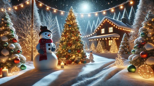 Free Ai Generated Christmas illustration and picture