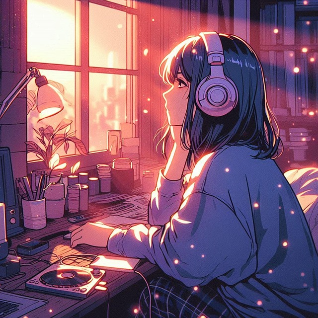Kvinde, Lofi, Maleri, Sød, Chill, Elsker