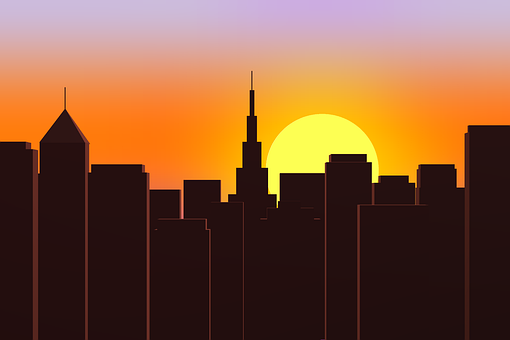 Free Metropolis Sunset illustration and picture