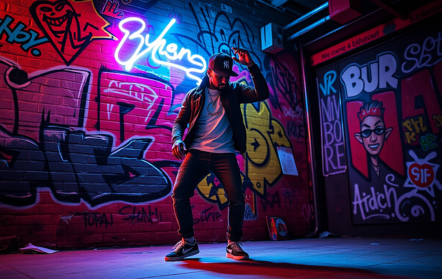 Free ai generated graffiti art illustration