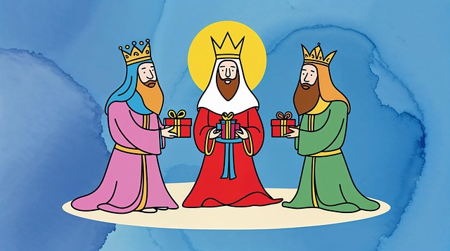 Free christmas kings christmas time illustration