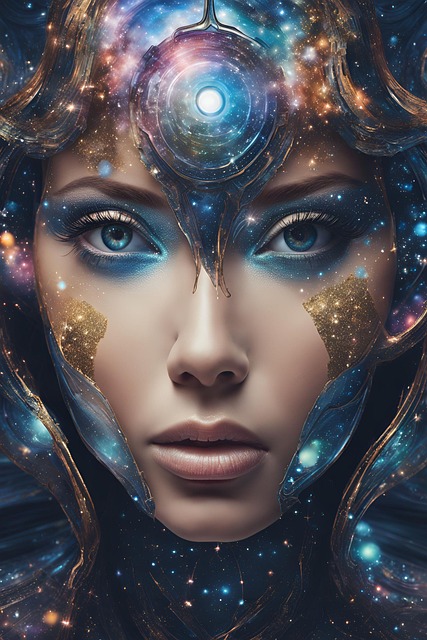Free intergalactic beauty cosmic beauty outer space illustration