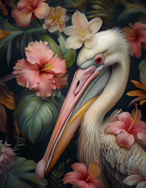 Free pelican nature bird illustration