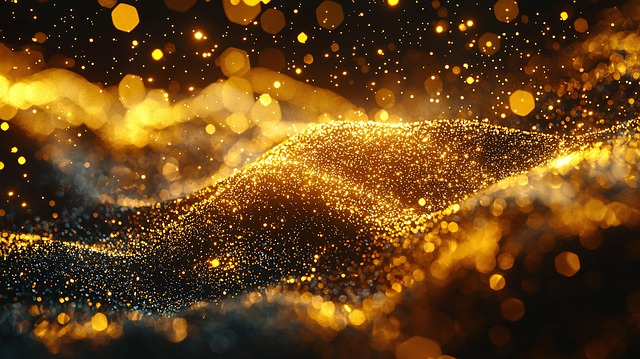 Free ai generated glitter waves illustration