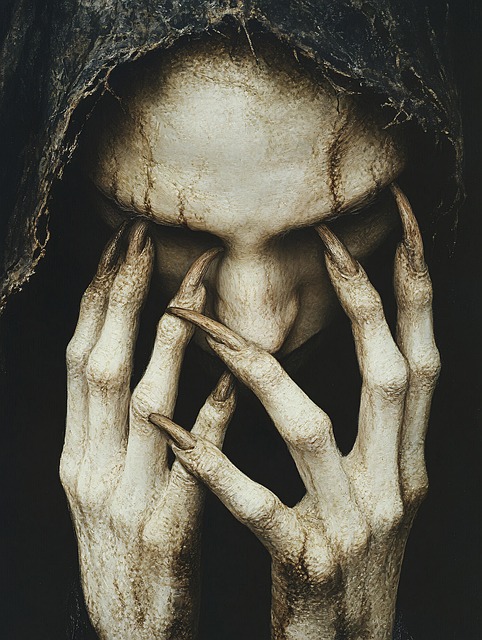 Free ai generated dark horror illustration