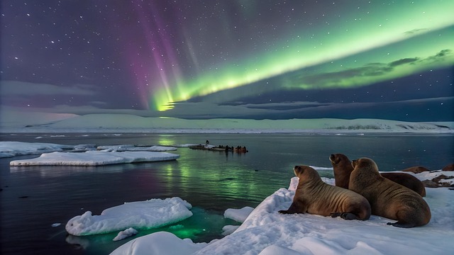 Download free HD stock image of Ai Generated Northern Lights Free ai generated northern lights polar night illustration