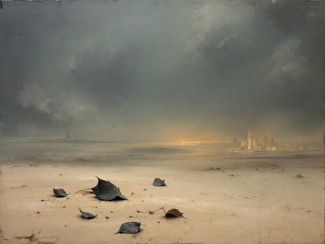 Free ai generated surreal lonely illustration