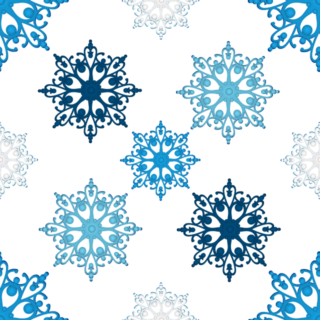 Free pattern snowflakes seamless vector