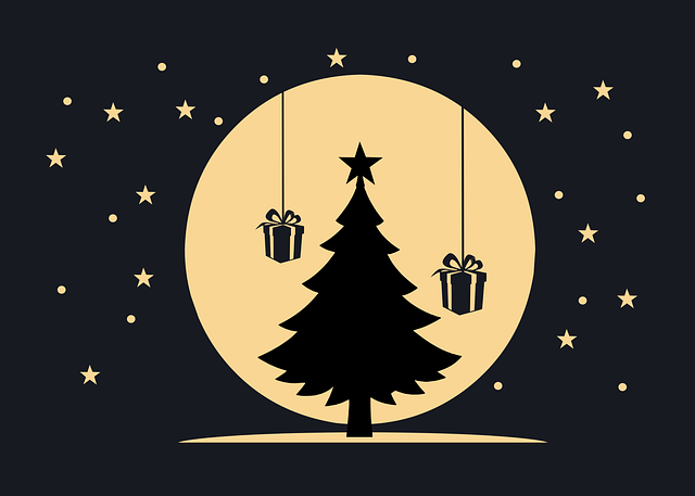 Free christmas tree gifts vector