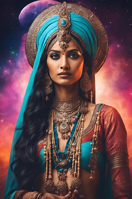 Free intergalactic beauty cosmic beauty outer space illustration