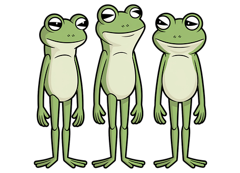 Kikkers, Amfibie, Groente, Praten, Staan