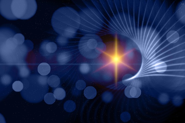 Free christmas star greeting illustration