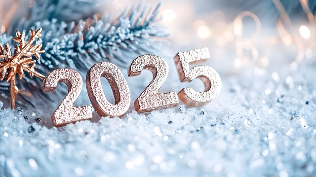 Free ai generated 2025 greeting illustration