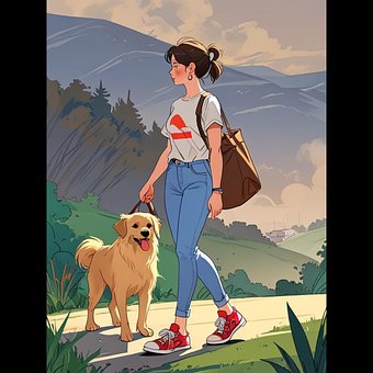 Free Teen Girl illustration and picture