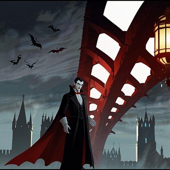 Dracula, Vampir, Castel, Noapte, Groază