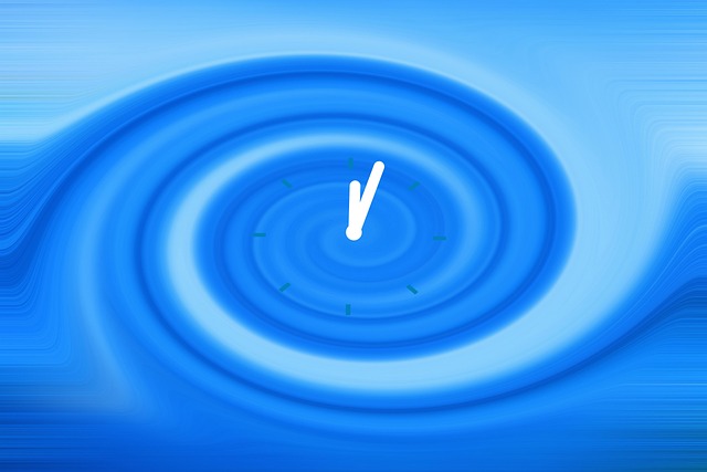 Download free HD stock image of Spiral Five Free spiral five clock illustration