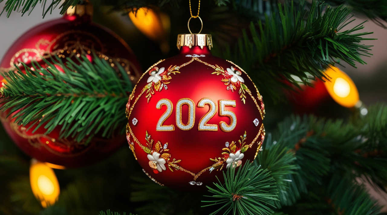 Babys first christmas dated 2025