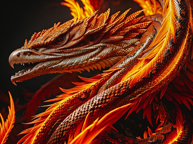 Download free HD stock image of Dragon Mythical Free dragon mythical creature illustration