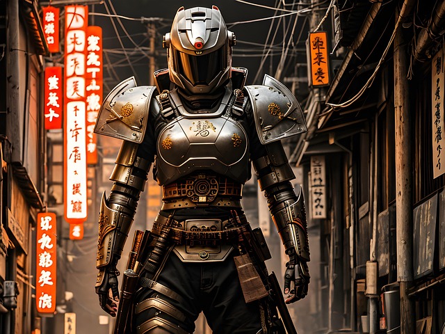 Free soldier warrior sci-fi illustration