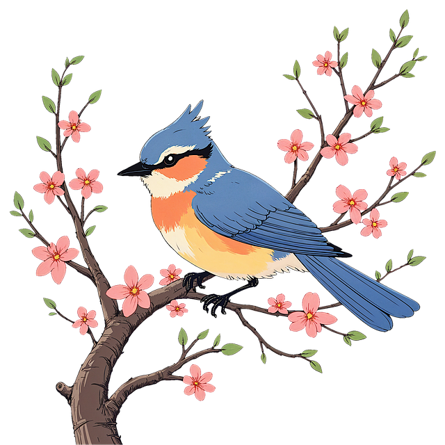 Free bird bluebird ornithology illustration