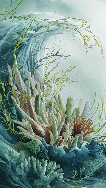 Free ai generated corals reef illustration