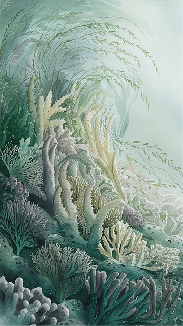 Free ai generated corals reef illustration