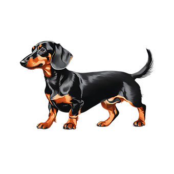 Free Ai Generated Dachshund illustration and picture