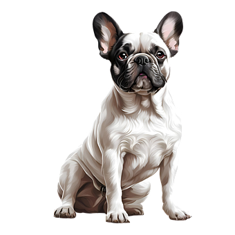Free Ai Generated French Bulldog illustration and picture