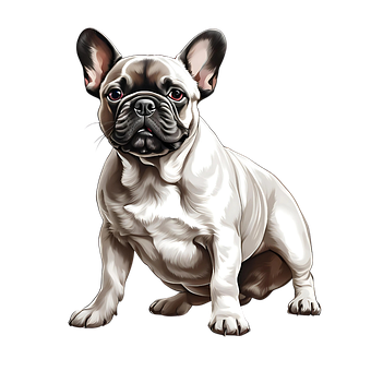 Free Ai Generated French Bulldog illustration and picture