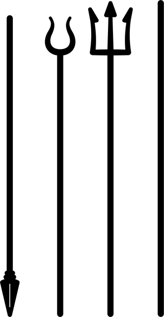 Bident, Trident, Spyd, Mytologi, Våpen