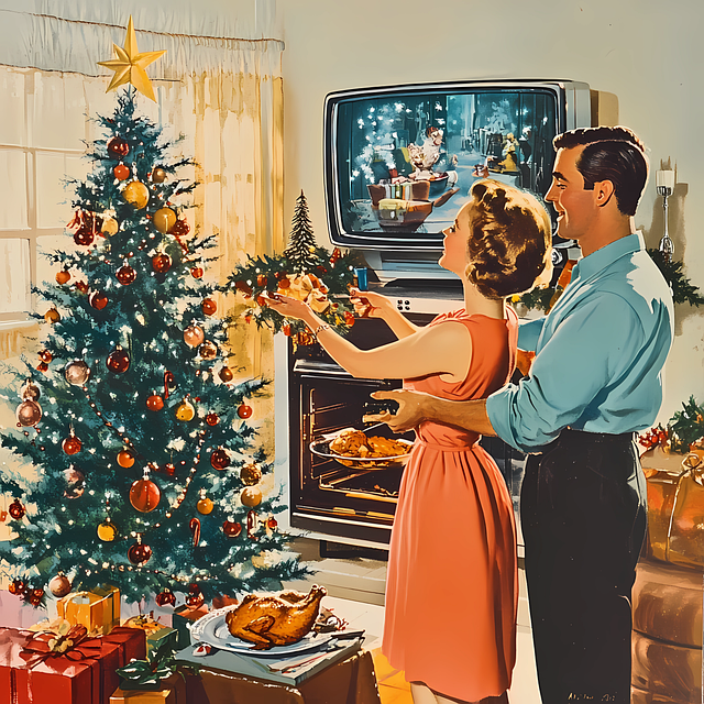 Free Nostalgic Christmas illustration and picture