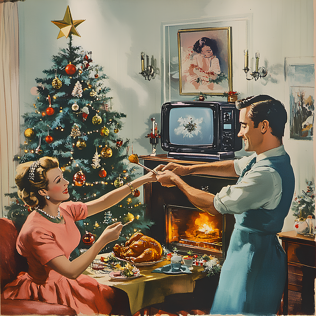 Free Nostalgic Christmas illustration and picture