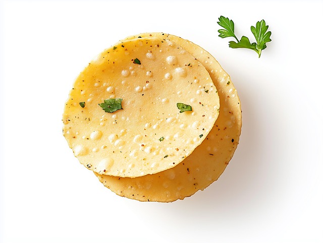 Free snacks crispy round illustration