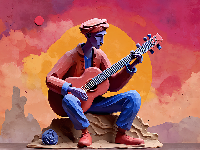 Generiert, Musik, Gitarre, Tonkunst