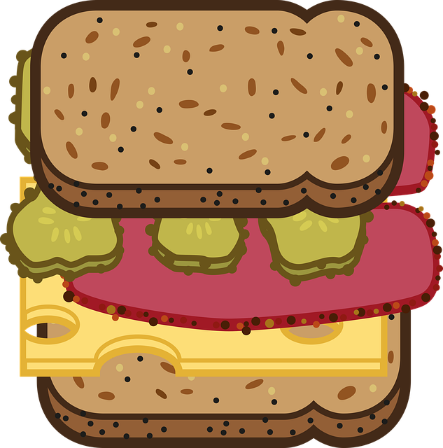 Download free HD stock image of Pastrami Pickle Free pastrami pickle cheese illustration