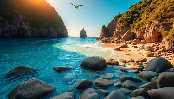Praia, Natureza, Mar, Oceano, Panorama