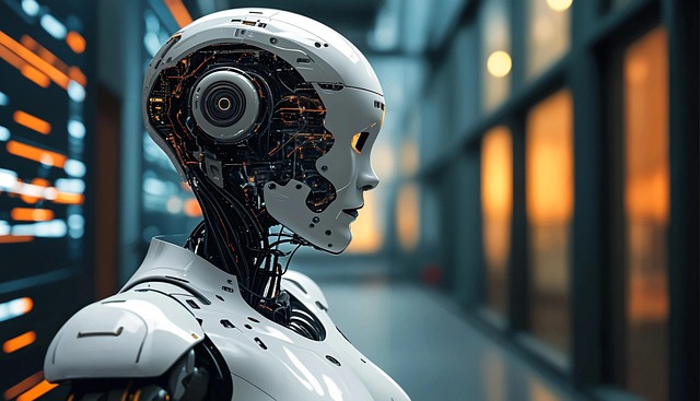 Free ki robot artificial intelligence illustration