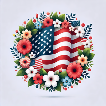Vlag, Vs, Amerikaans, Amerika