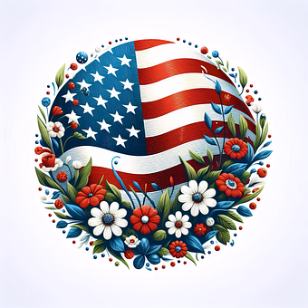 Vlag, Vs, Amerikaans, Amerika