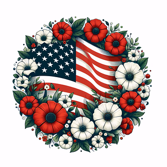 Vlag, Vs, Amerikaans, Amerika