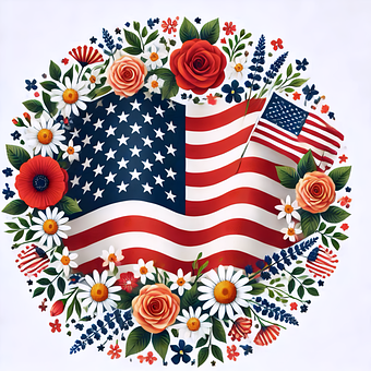 Vlajka, Usa, Americký, Amerika