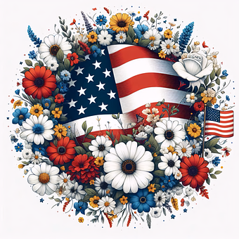 Vlajka, Usa, Americký, Amerika
