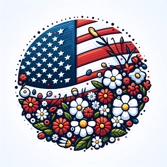 Vlag, Vs, Amerikaans, Amerika