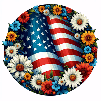 Bandeira, Eua, Americano, América