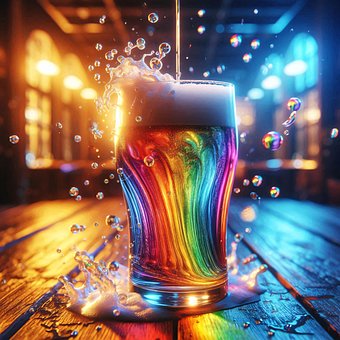 Bere, Spumă, Pub, Culorile Curcubeului