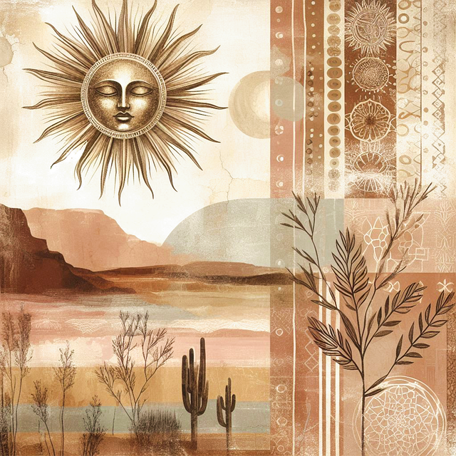 Abstrakt, Sonne, Boho, Bohemien, Design