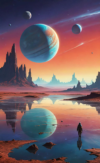 Free plateau desolate vibrant illustration
