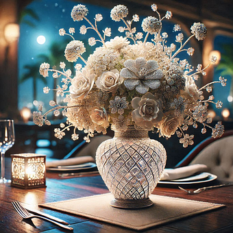 Vase, Blumen, Natur, Diamanten, Teuer