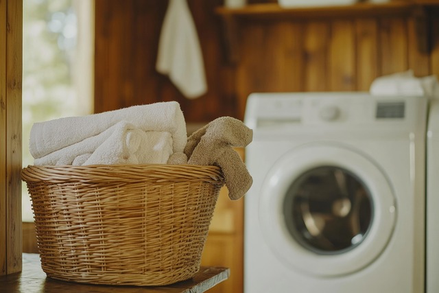 Free washing machine laundry basket illustration
